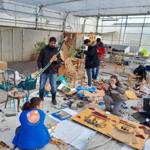 Artempoh artchaisal chosal art avec des chaises 16